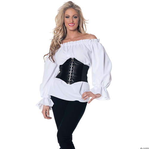 Renaissance Blouse Long Sleeve White Adult