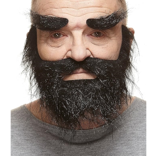Traper Mustache Beard and Eyebrows Set