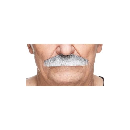 Policeman Mustache Gray & White