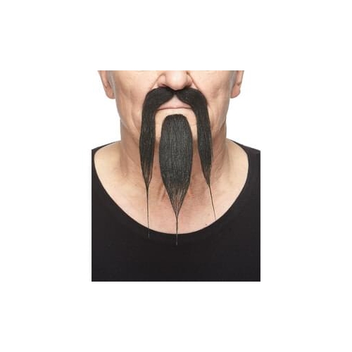 Shaolin Mustache and Beard Black