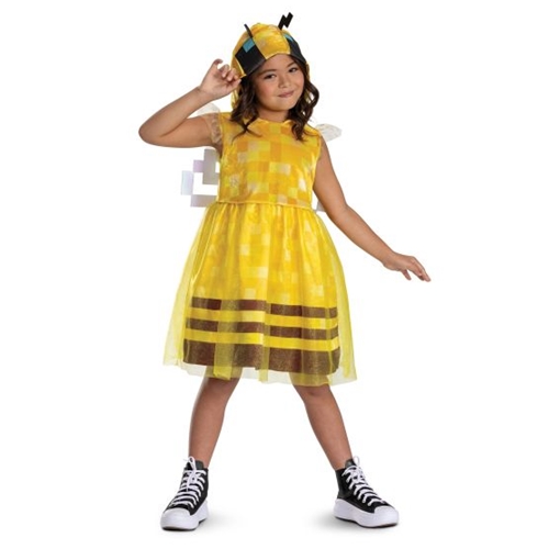 Minecraft Bee Hooded Dress Child