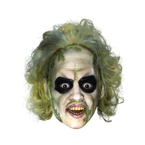 Beetlejuice Vinyl Mask with Hair