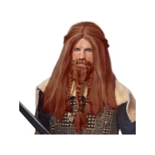 Viking Wig & Beard Auburn