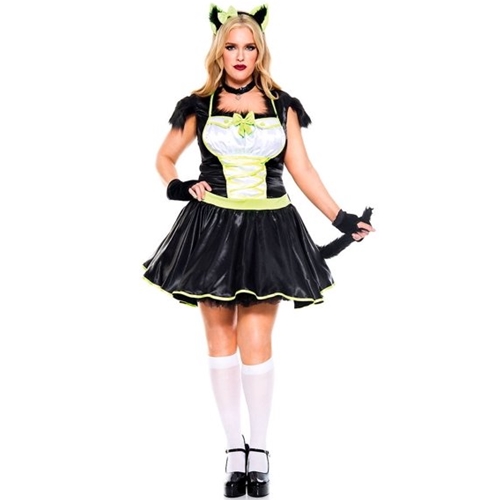 Furry Cats Meow Adult Plus Size Costume