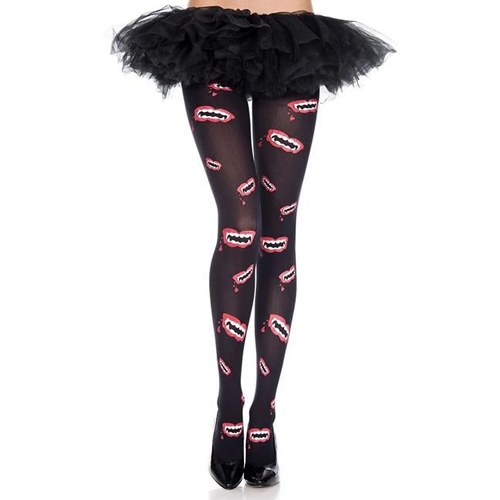 Mouth Fang Pantyhose Adult