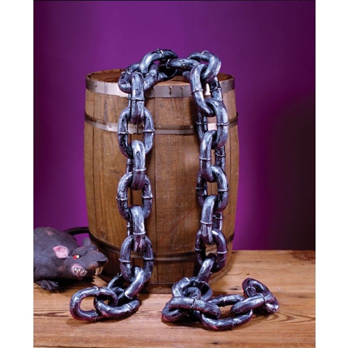 Silver Plastic Chain 74"