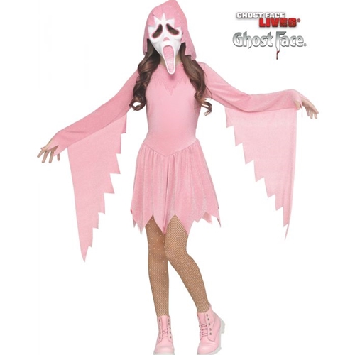 Ghost Face Pink Child Costume