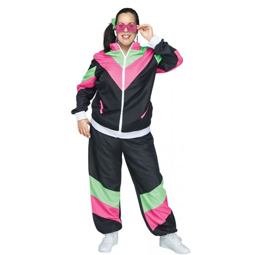 80's Women's Tracksuit Plus Size