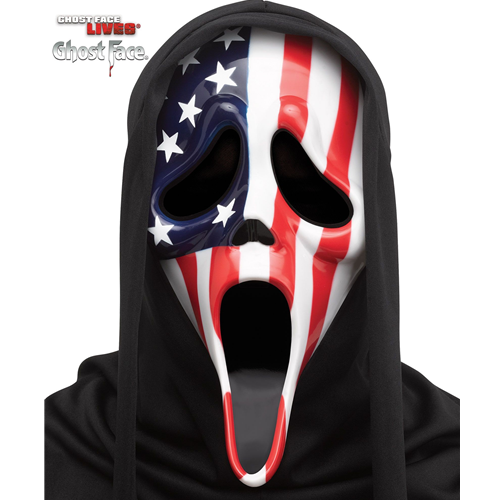 Scream Ghost Face Mask- Patriotic Mask