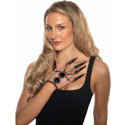 Gothic Chain Bracelet with Claws