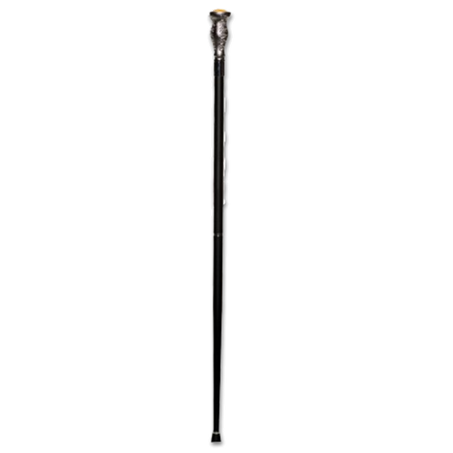 Deluxe Metal Silver Jeweled Cane