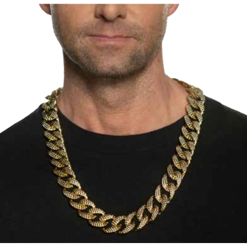Textured Hip Hop Chain Necklace Gold or Silver