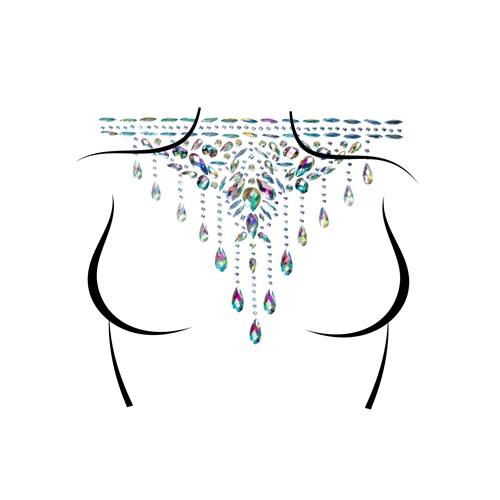 Masquerade Choker Rhinestone Stick-On Jewels