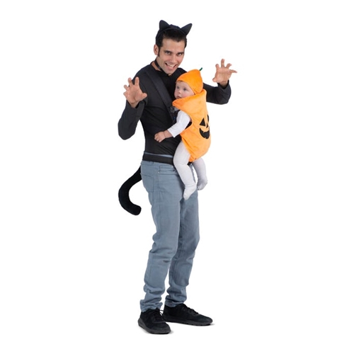Cat & Pumpkin Baby Carrier Adult/Infant Costume
