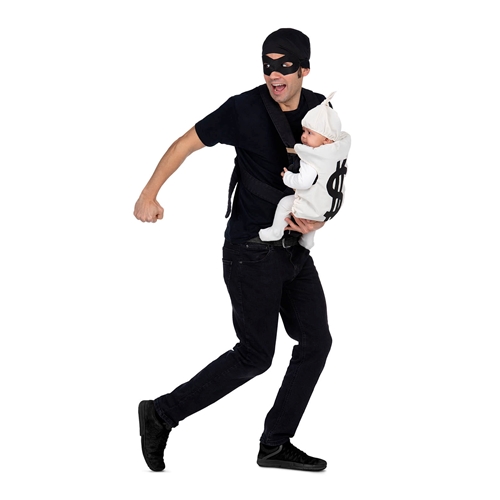Burglar and Loot Baby Carrier Adult/Infant Costume