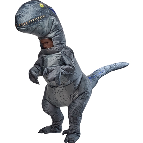 Blue Adult Inflatable Dinosaur Costume from Jurassic World