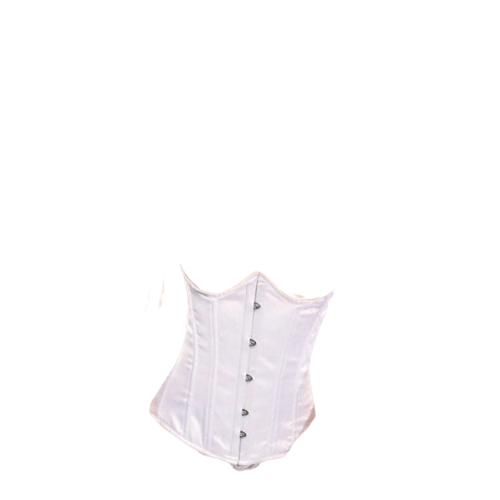 Satin Underbust Corset White Adult