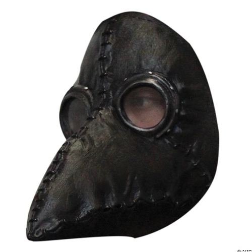 Plague Doctor Mask Latex Black