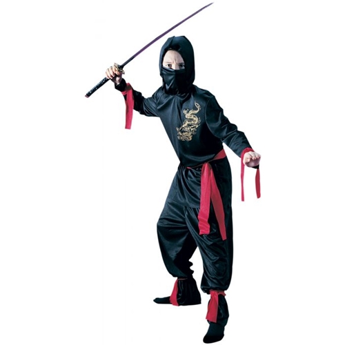 Ninja Child Costume Black