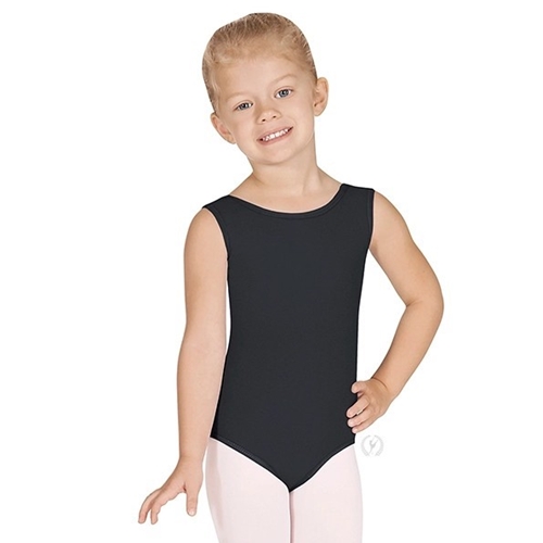 Leotard Cotton Lycra® Tank Child Black