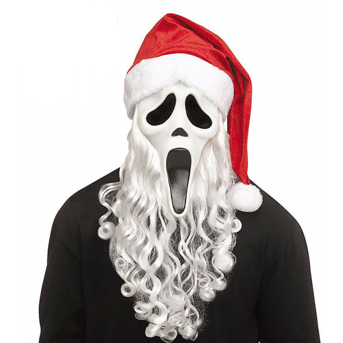 Adults Ghost Face® Full Face Mask with Santa Claus Hat
