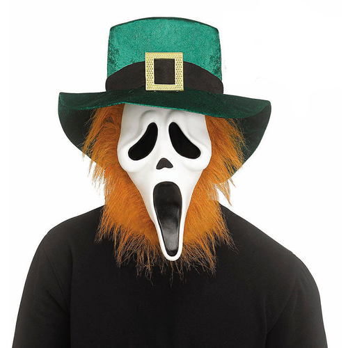 Adults Ghost Face® St. Patrick's Day Full Face Mask