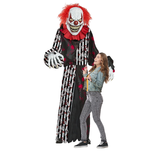 Towering Terror Clown Adult Costume or Halloween Decoration