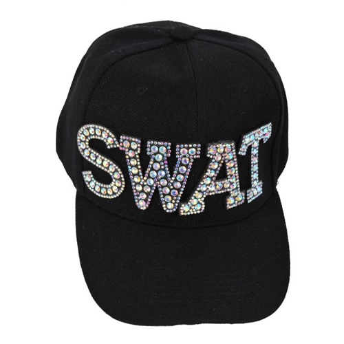 Bling SWAT Ball Cap Adult Black