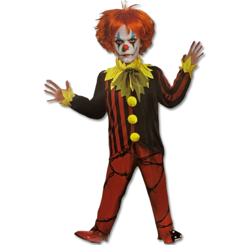 Boys Dark Carnival Clown Kids Costume