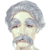 Albert Einstein/Mark Twain Wig, Eyebrow, and Moustache Set
