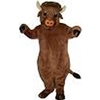 Beefalo Mascot. This Beefalo mascot comes complete with head, body, hand mitts and foot covers. This is a sale item. Manufactured from only the finest fabrics. Fully lined and padded where needed to give a sculptured effect. Comfortable to wear and easy to maintain. All mascots are custom made. Due to the fact that all mascots are made to order, all sales are final. Delivery will be 2-4 weeks. Rush ordering is available for an additional fee. Please call us toll free for more