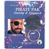 Earring & Eyepatch Pirate Pak