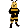 Honey Bee Mascot. This Honey Bee mascot comes complete with head, body, hand mitts and foot covers. This is a sale item. Manufactured from only the finest fabrics. Fully lined and padded where needed to give a sculptured effect. Comfortable to wear and easy to maintain. All mascots are custom made. Due to the fact that all mascots are made to order, all sales are final. Delivery will be 2-4 weeks. Rush ordering is available for an additional fee. Please call us toll free for more information. 1-877-218-1289