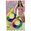 Clip on Mod Earrings Rainbow