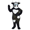 Moo Cow Mascot. This Moo Cow mascot comes complete with head, body, hand mitts and foot covers. This is a sale item. Manufactured from only the finest fabrics. Fully lined and padded where needed to give a sculptured effect. Comfortable to wear and easy to maintain. All mascots are custom made. Due to the fact that all mascots are made to order, all sales are final. Delivery will be 2-4 weeks. Rush ordering is available for an additional fee. Please call us toll free for more information. 1-877-218-1289