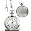 Silver Pocket Watch with Chain