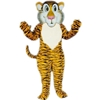 Shy Tiger Mascot. This Shy Tiger mascot comes complete with head, body, hand mitts and foot covers. This is a sale item. Manufactured from only the finest fabrics. Fully lined and padded where needed to give a sculptured effect. Comfortable to wear and easy to maintain. All mascots are custom made. Due to the fact that all mascots are made to order, all sales are final. Delivery will be 2-4 weeks. Rush ordering is available for an additional fee. Please call us toll free for more information. 1-877-218-1289