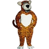 Smiling Tiger Mascot. This Smiling Tiger mascot comes complete with head, body, hand mitts and foot covers. This is a sale item. Manufactured from only the finest fabrics. Fully lined and padded where needed to give a sculptured effect. Comfortable to wear and easy to maintain. All mascots are custom made. Due to the fact that all mascots are made to order, all sales are final. Delivery will be 2-4 weeks. Rush ordering is available for an additional fee. Please call us toll free for more information. 1-877-218-1289