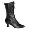 Victorian Lace Up Boots - Black