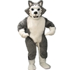 Wolf Dog Mascot. This Wolf dog mascot comes complete with head, body, hand mitts and foot covers. This is a sale item. Manufactured from only the finest fabrics. Fully lined and padded where needed to give a sculptured effect. Comfortable to wear and easy to maintain. All mascots are custom made. Due to the fact that all mascots are made to order, all sales are final. Delivery will be 2-4 weeks. Rush ordering is available for an additional fee. Please call us toll free for more information. 1-877-218-1289