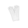 Extra Long White Nylon Men's Gloves