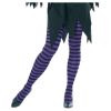 Adult Purple and Black Striped Tights