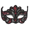 Red and Black Laced Masquerade Mask