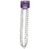 Mardi Gras Silver Skull Throw Beads