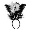 Black & White Feather Headband