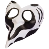 Black & White Zebra Print Venetian Mask