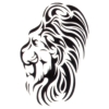 Tribal Lion Temporary Tattoos