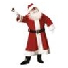 Plush Old Time Santa Suit With Hood