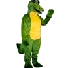Friendly Alligator Mascot. This Friendly Alligator mascot comes complete with head, body, hand mitts and foot covers. This is a sale item. Manufactured from only the finest fabrics. Fully lined and padded where needed to give a sculptured effect. Comfortable to wear and easy to maintain. All mascots are custom made. Due to the fact that all mascots are made to order, all sales are final. Delivery will be 2-4 weeks. Rush ordering is available for an additional fee. Please call us toll free for more information. 1-877-218-1289
