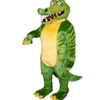 Brawny Gator Mascot. This  Brawny Gator mascot comes complete with head, body, hand mitts and foot covers. This is a sale item. Manufactured from only the finest fabrics. Fully lined and padded where needed to give a sculptured effect. Comfortable to wear and easy to maintain. All mascots are custom made. Due to the fact that all mascots are made to order, all sales are final. Delivery will be 2-4 weeks. Rush ordering is available for an additional fee. Please call us toll free for more information. 1-877-218-1289